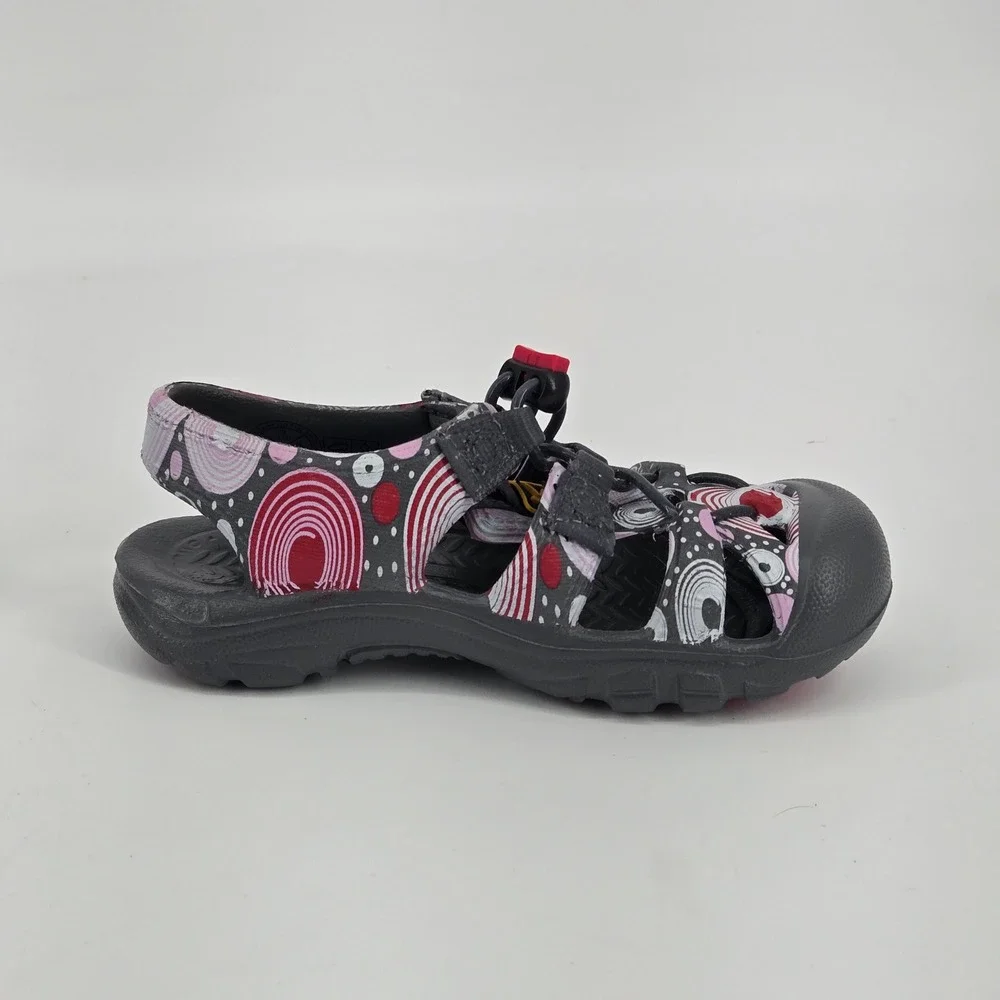 KEEN Kids Newport H2 Multi Color Abstract Swirl Water Hiking Sandals Size 7Y NEW